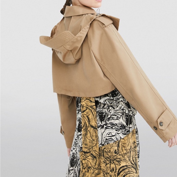 Weekend max mara cropped trench coat M - Picture 5 of 10